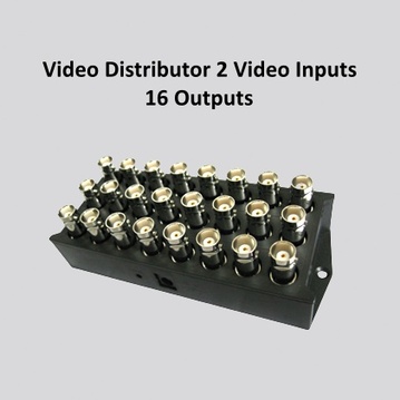 Video Distributor 2 Video Inputs 16 Outputs