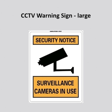 CCTV Warning Sign - large