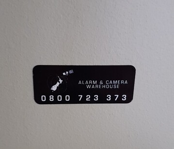 Service Contact Details Sticker