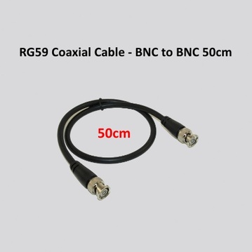RG59 Coaxial Cable - BNC to BNC 50cm