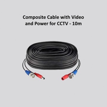 Composite Cable with Video and Power for CCTV - 10m