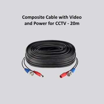 Composite Cable with Video and Power for CCTV - 20m