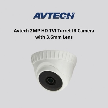 Avtech 2MP HD TVI Turret IR Camera with 3.6mm Lens