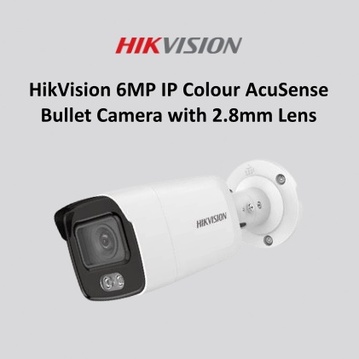 HikVision 6MP IP Colour AcuSense Bullet Camera with 2.8mm Lens