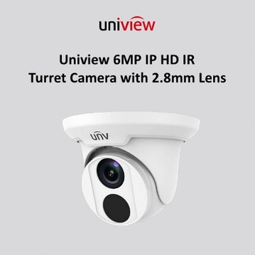 Uniview 6MP IP HD IR Turret Camera with 2.8mm Lens