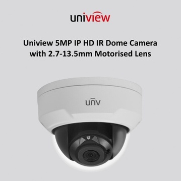 Uniview 5MP IP HD IR Dome Camera with 2.7-13.5mm Motorized Lens