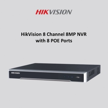 Hikvision Ultra 8 Channel 8MP NVR with 8 POE Ports