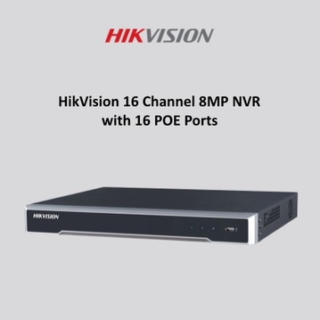 HikVision 16 Channel 8MP NVR with 16 POE Ports