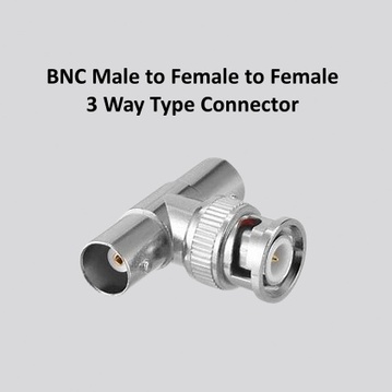 BNC Male to Female to Female 3 Way Type Connector