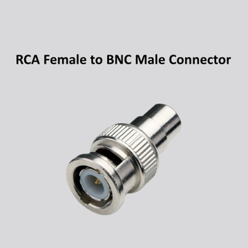 BNC Female to RCA Male Connector
