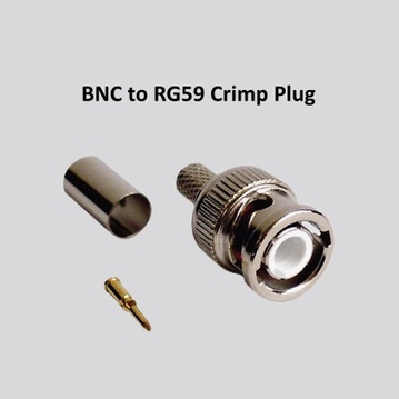 BNC to RG59 Crimp Plug