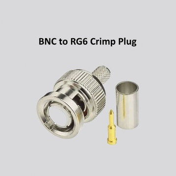 BNC to RG6 Crimp Plug