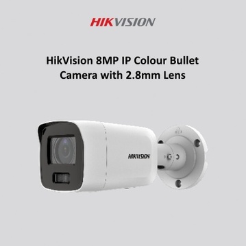 HikVision 8MP IP Colour Bullet Camera with 2.8mm Lens
