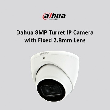 Dahua 8MP Turret IP Camera with 2.8mm Lens
