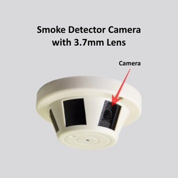 Smoke Detector Camera with 3.7mm Lens