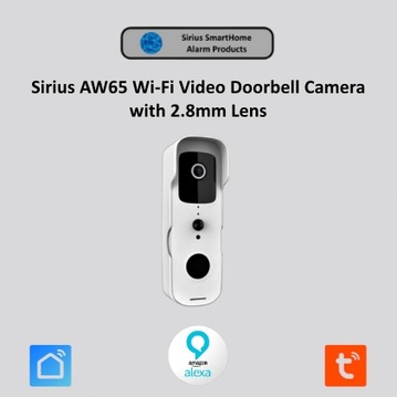 Wi-Fi Video Doorbell Camera with 2.8mm Lens, White Colour