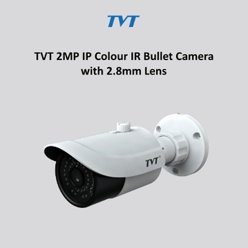TVT 6MP IP Colour IR Bullet Camera with motorised 2.8-12mm Lens 
