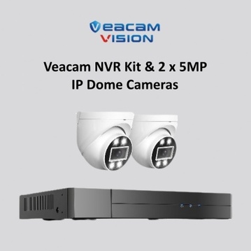 Veacam NVR Kit & 2 x 5MP IP Dome Cameras