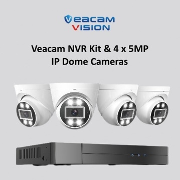 Veacam NVR Kit & 4 x 5MP IP Dome Cameras