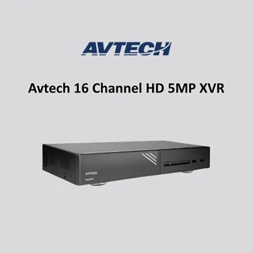 Avtech 16 Channel High Definition 5MP XVR with 4TB Surveillance Hard Drive