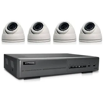 Avtech 8 Channel 5MP XVR, 4 x 5MP Turret Cameras, 1 x 2TB Surveillance Hard Drive