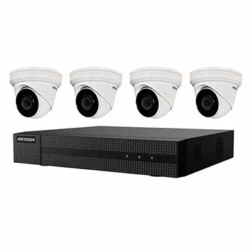Hikvision 4 Channel 8MP XVR with 4 x Hilook 5MP Turret Cameras