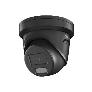 Hikvision 6MP Black Pro-Series Colour Vu 3.0 Active Deterrence Turret camera with 2.8mm Lens