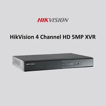 Hikvision 4 Channel High Definition 5MP XVR with 1TB Surveillance Hard Drive