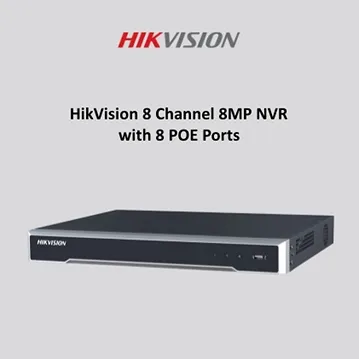 Hikvision 8 Channel 8MP High Definition XVR with 2TB Surveillance Hard Drive