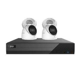 TVT 4 Channel NVR Kit with 2 x 6MP AI Dome Cameras & 1TB Hard Drive