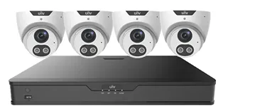 Uniview 8 Channel DVR and 4 x 5MP Turret Cameras